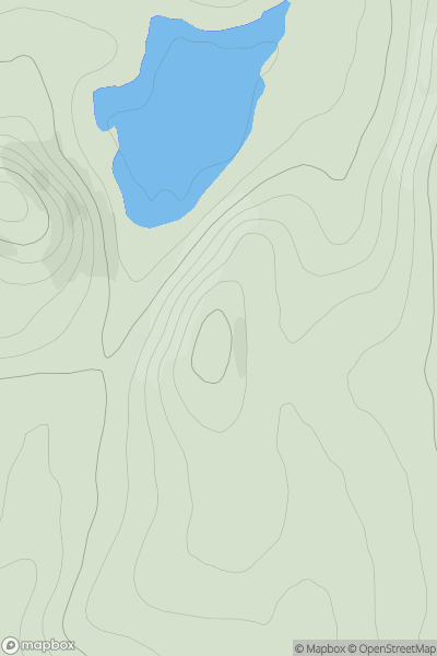 Thumbnail image for Meall na Teanga [Altnaharra to Dornoch] showing contour plot for surrounding peak